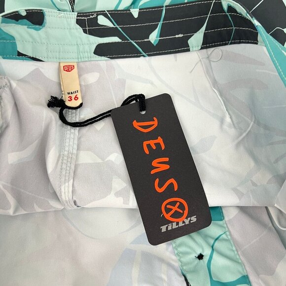 Deus ex machina Morning Light Sea Blue  Board Shorts Size 36 Swim Trunks - Picture 4 of 7